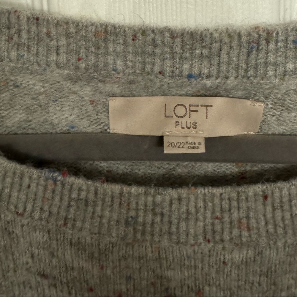 Loft Plus Grey With Multicolored Specks Loft Plus… - image 2